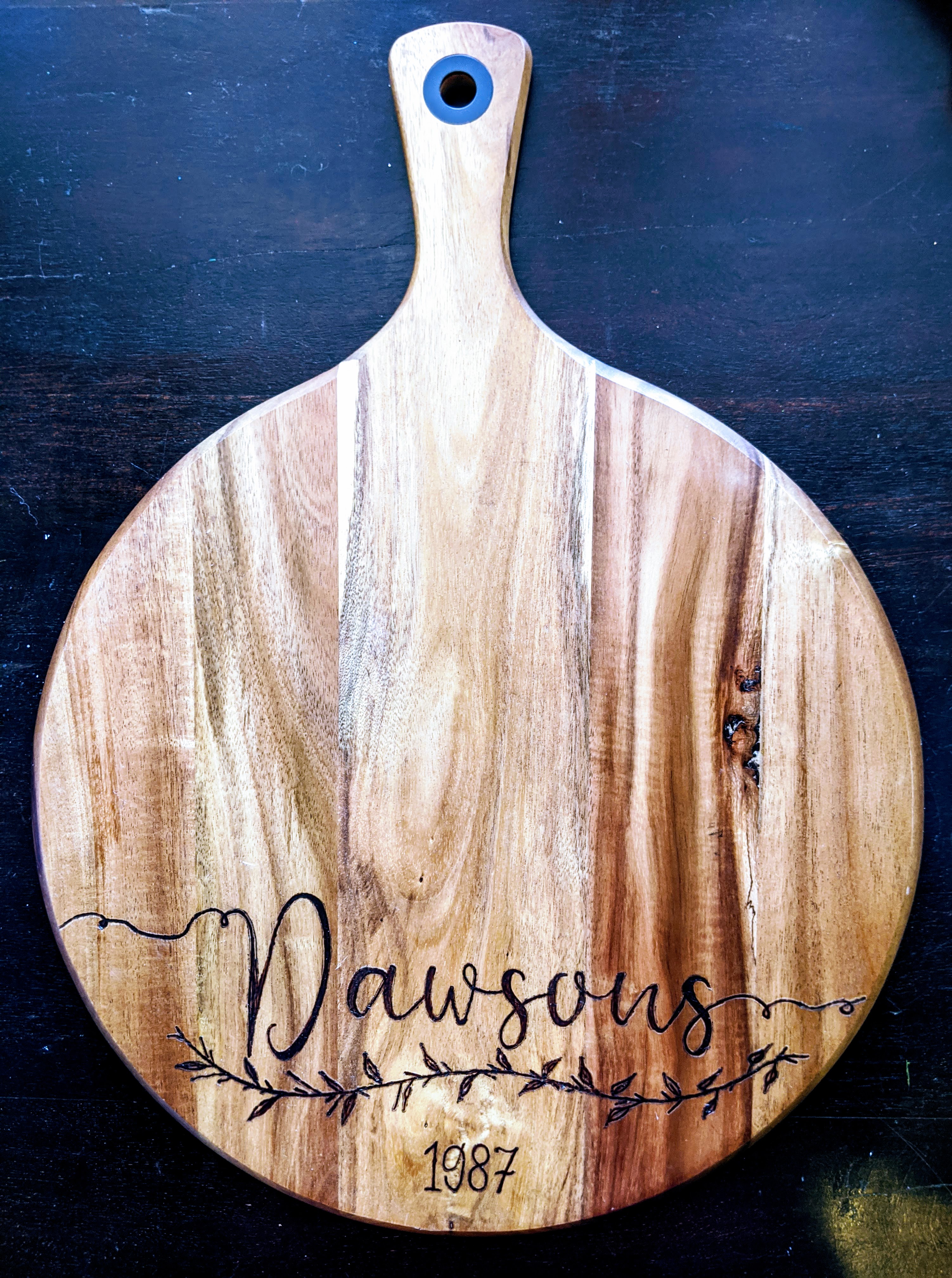 Personalized Wood-burned cutting boards